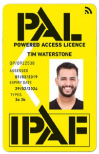 IPAF 3a 3b Training PAL card