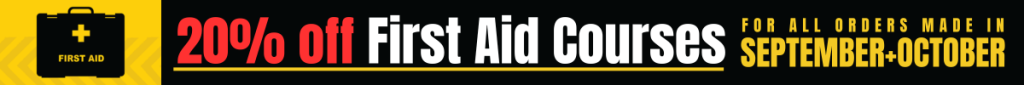 20% Off First Aid Training Through September and October