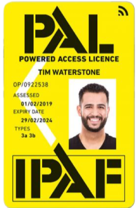 IPAF 3a 3b Training PAL card